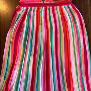 J. Crew Multicolor Striped A-Line Skirt size 6